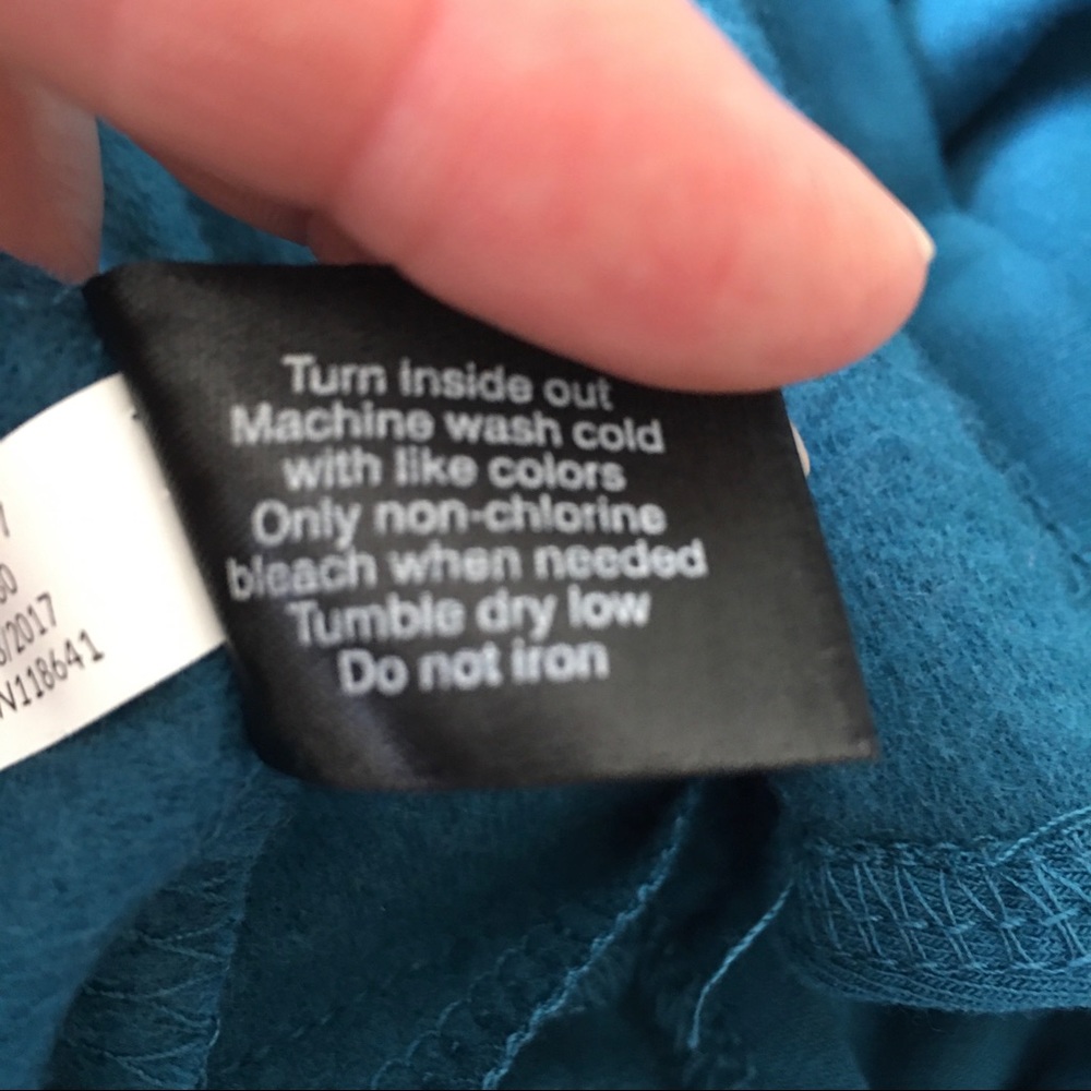 Lane Bryant Blue Cold Shoulder Top - Picture 6 of 6